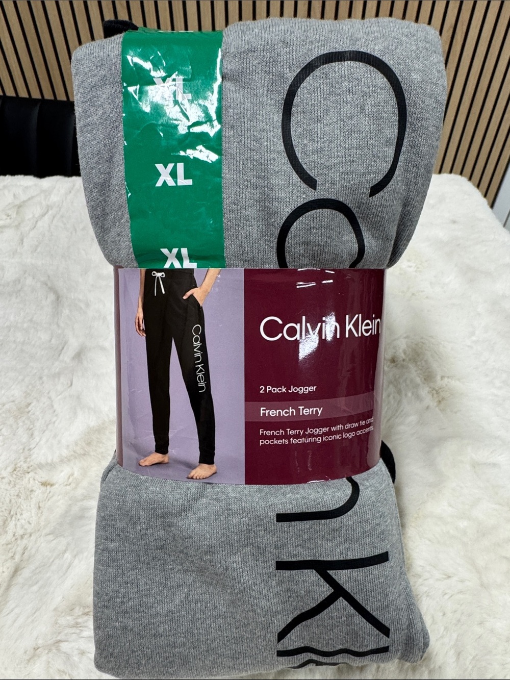 Calvin Klein Gray French Terry Joggers 2-Pack